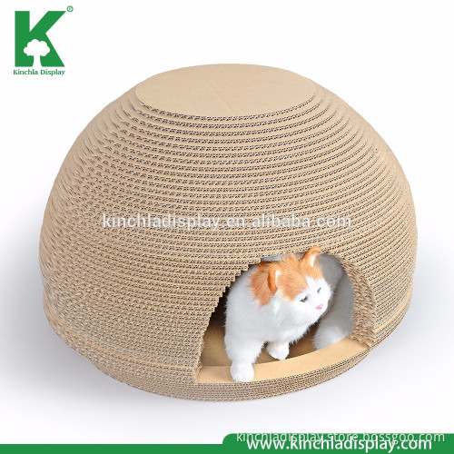 Round Cardboard Cat Scratch House Cat Condo From Kinchla Factory